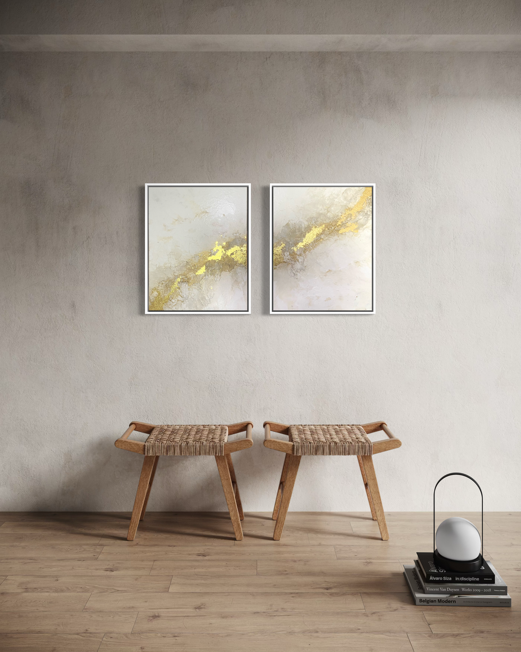 "Flow of Light" - Original Gemälde | Diptychon  | je 40x50 cm