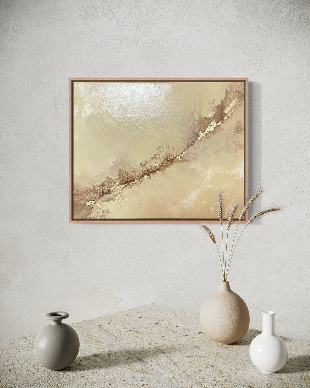 "Golden Flow" - Original Gemälde | 40x50 cm