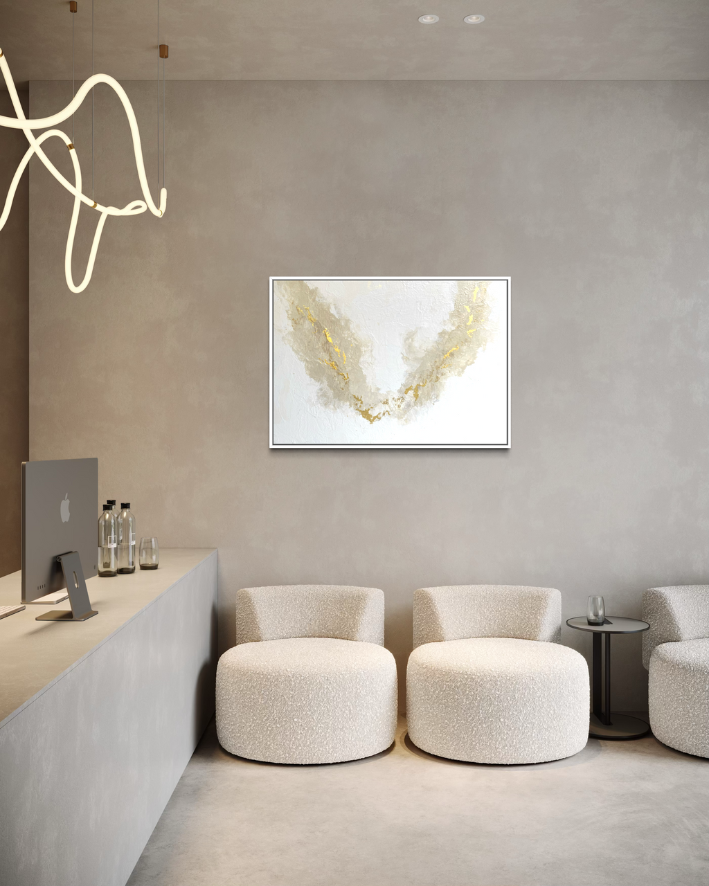 "Ivory Flow" - Original Gemälde | 100x70 cm