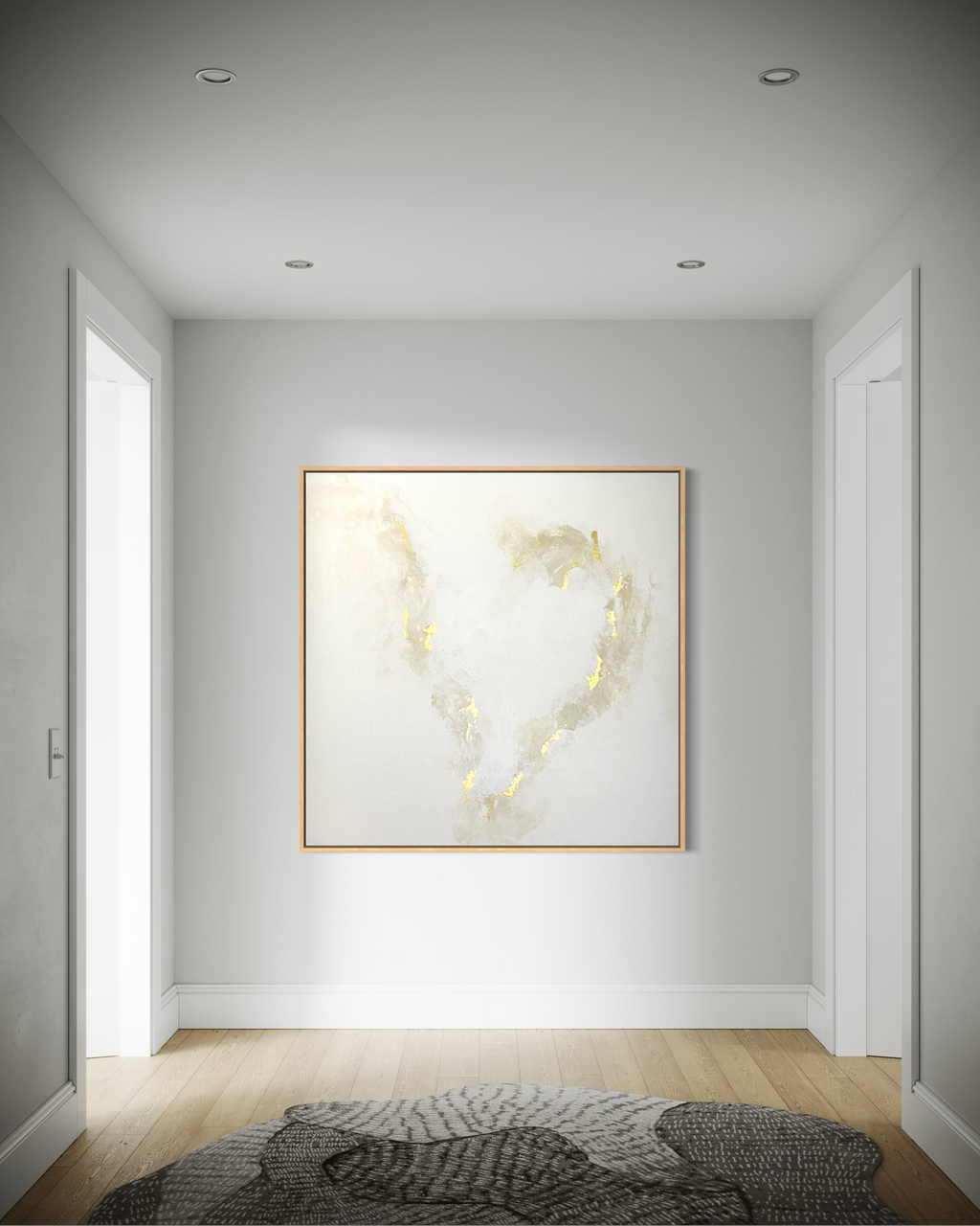 "Quiet Embrace" - Original Gemälde | 100x100 cm