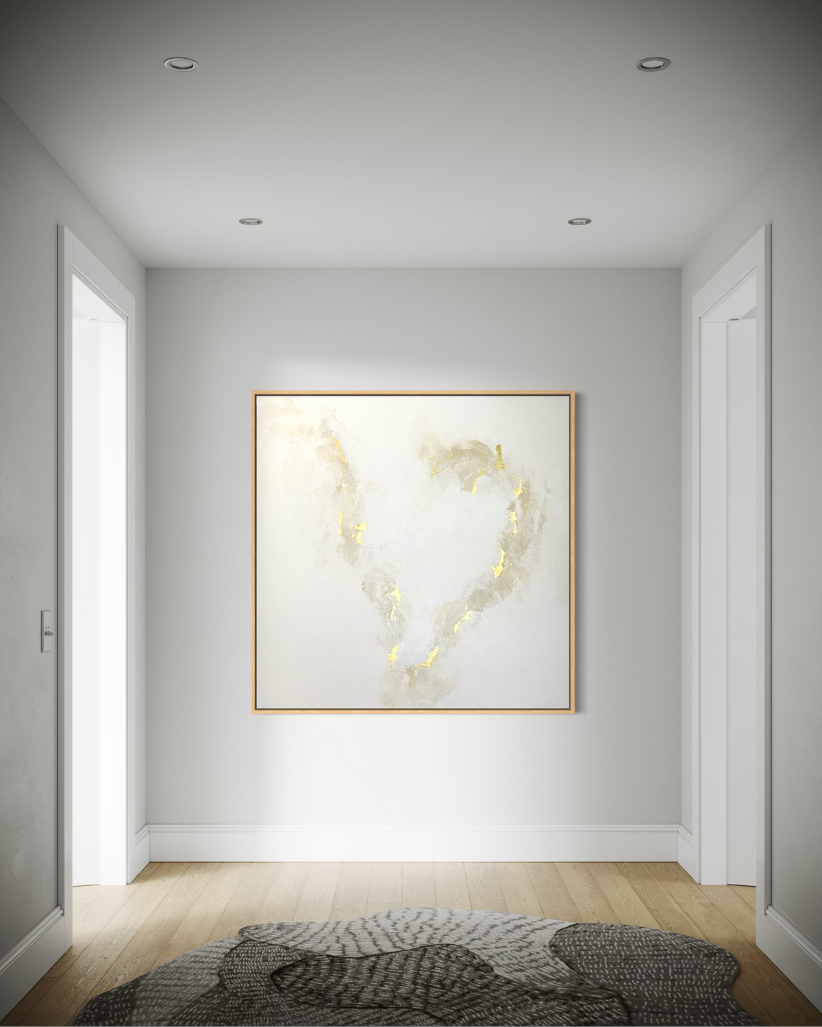 "Quiet Embrace" - Original Gemälde | 100x100 cm