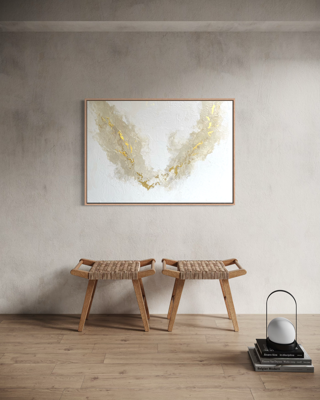 "Ivory Flow" - Original Gemälde | 100x70 cm