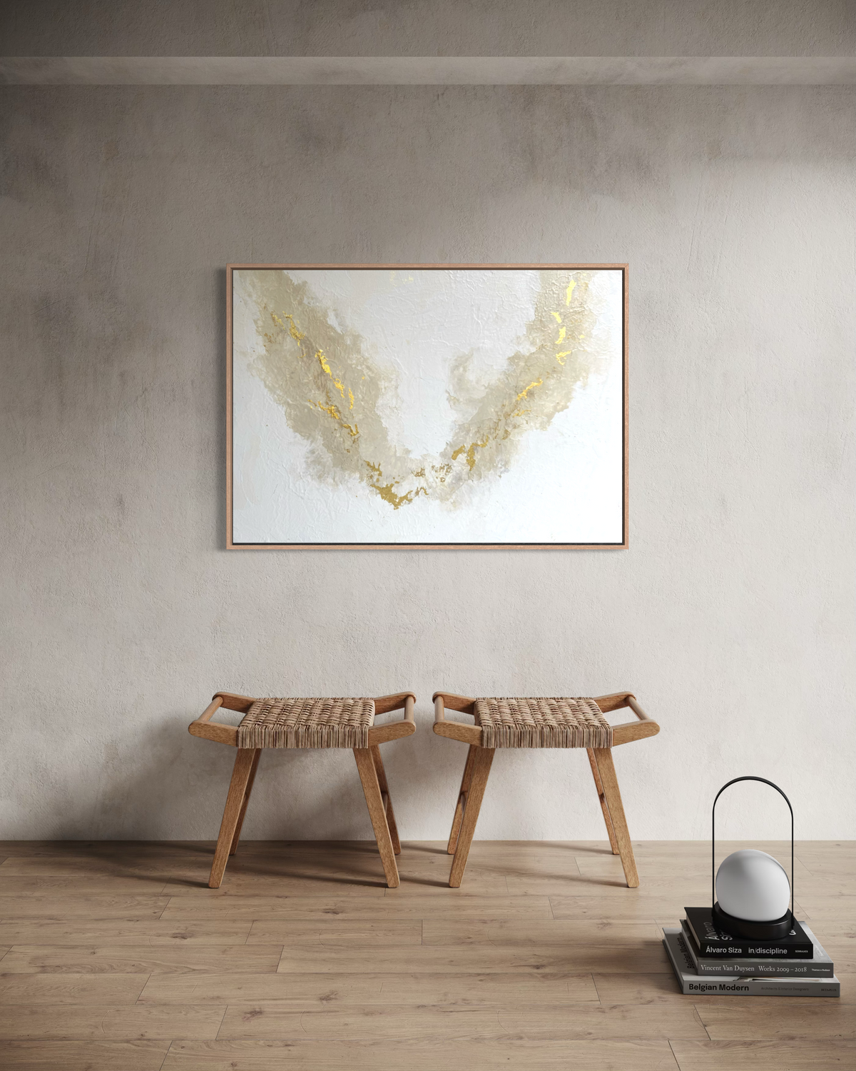 "Ivory Flow" - Original Gemälde | 100x70 cm