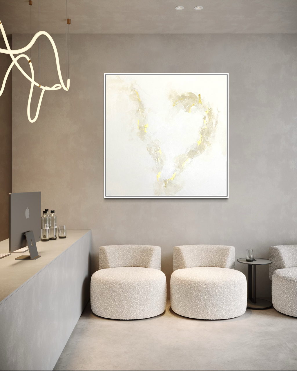 "Quiet Embrace" - Original Gemälde | 100x100 cm
