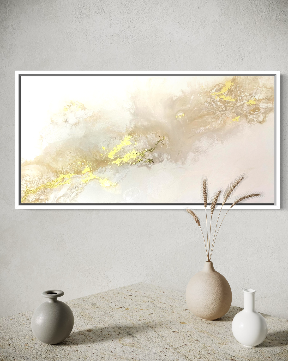 "Silent Light" - Original Gemälde | 40x80 cm