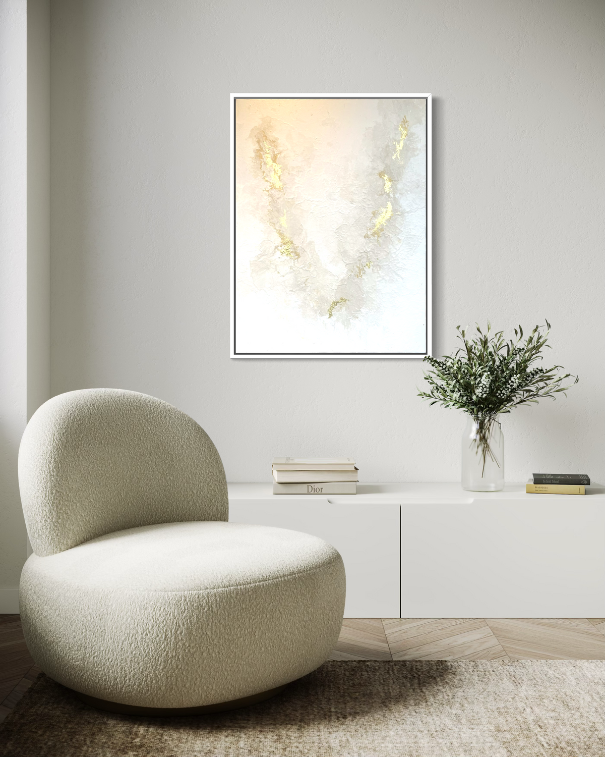 "Ivory Whisper" - Original Gemälde | 80x60 cm