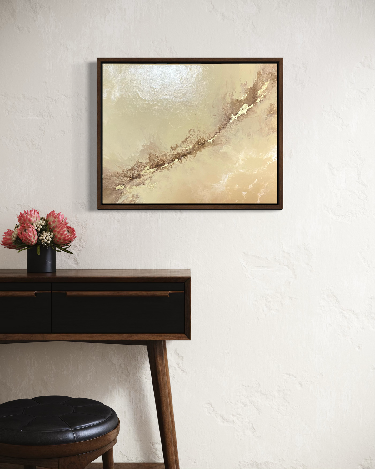 "Golden Flow" - Original Gemälde | 40x50 cm