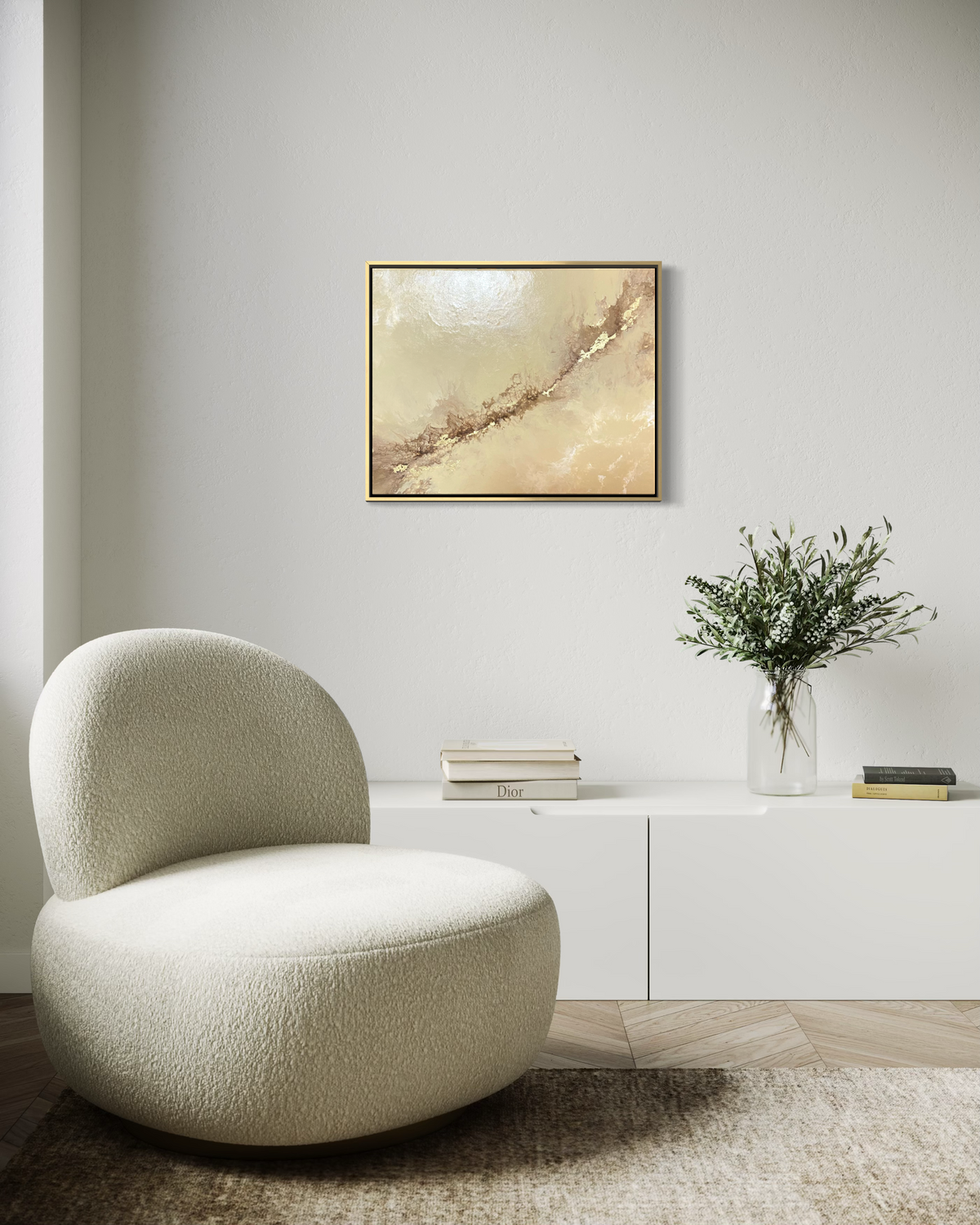 "Golden Flow" - Original Gemälde | 40x50 cm