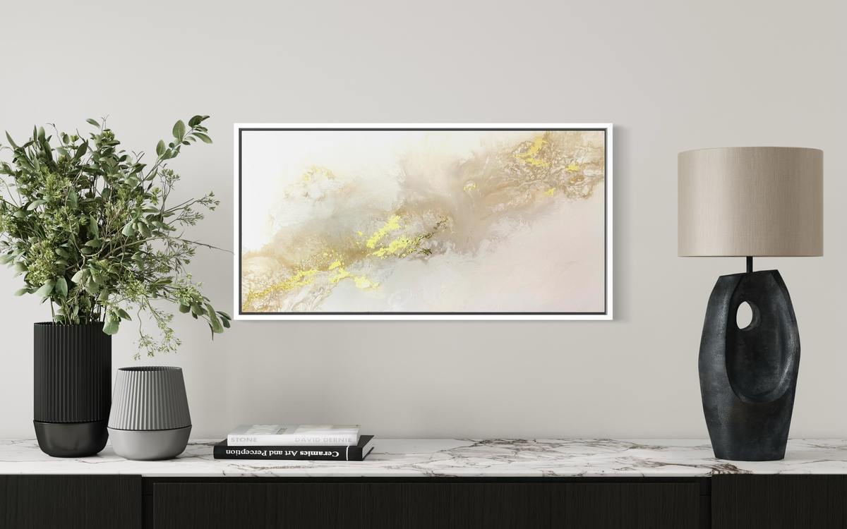 "Silent Light" - Original Gemälde | 40x80 cm