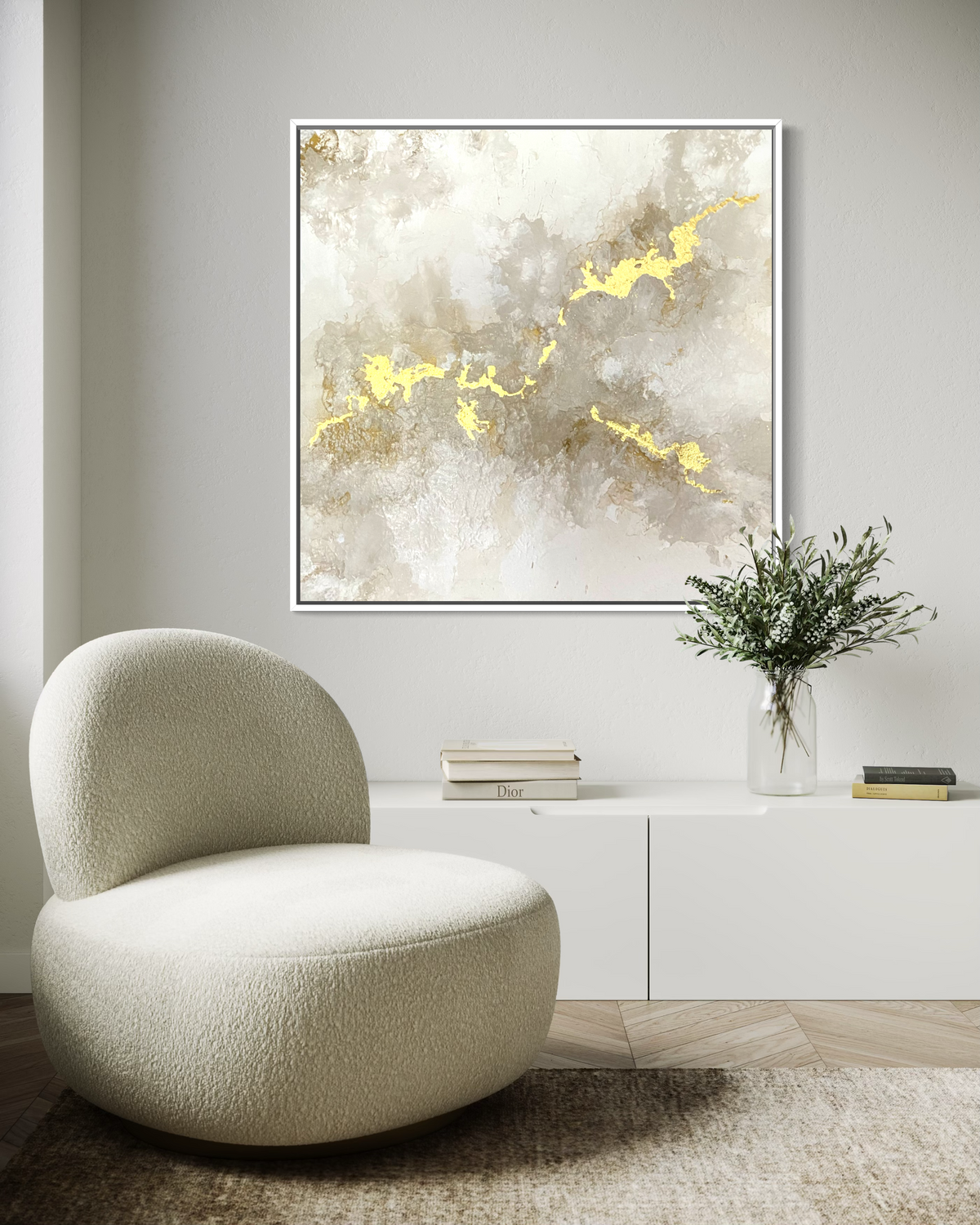 "Golden Drift" - Original Gemälde | 70x70cm