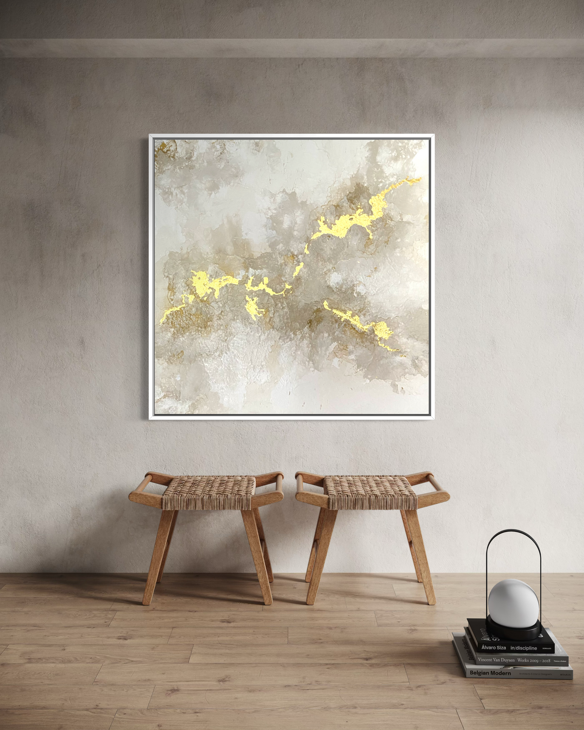 "Golden Drift" - Original Gemälde | 70x70cm