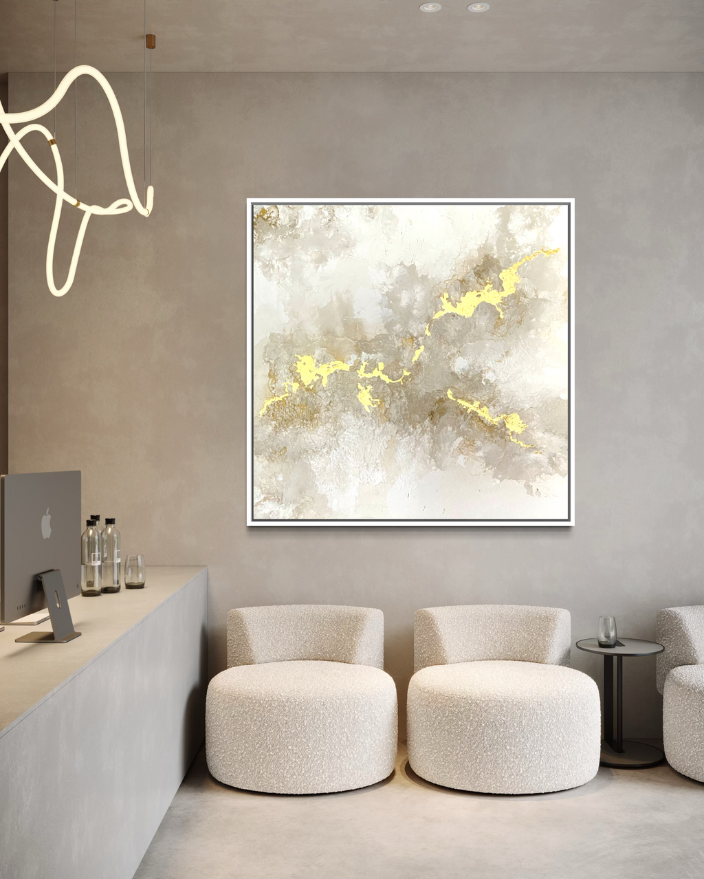 "Golden Drift" - Original Gemälde | 70x70cm