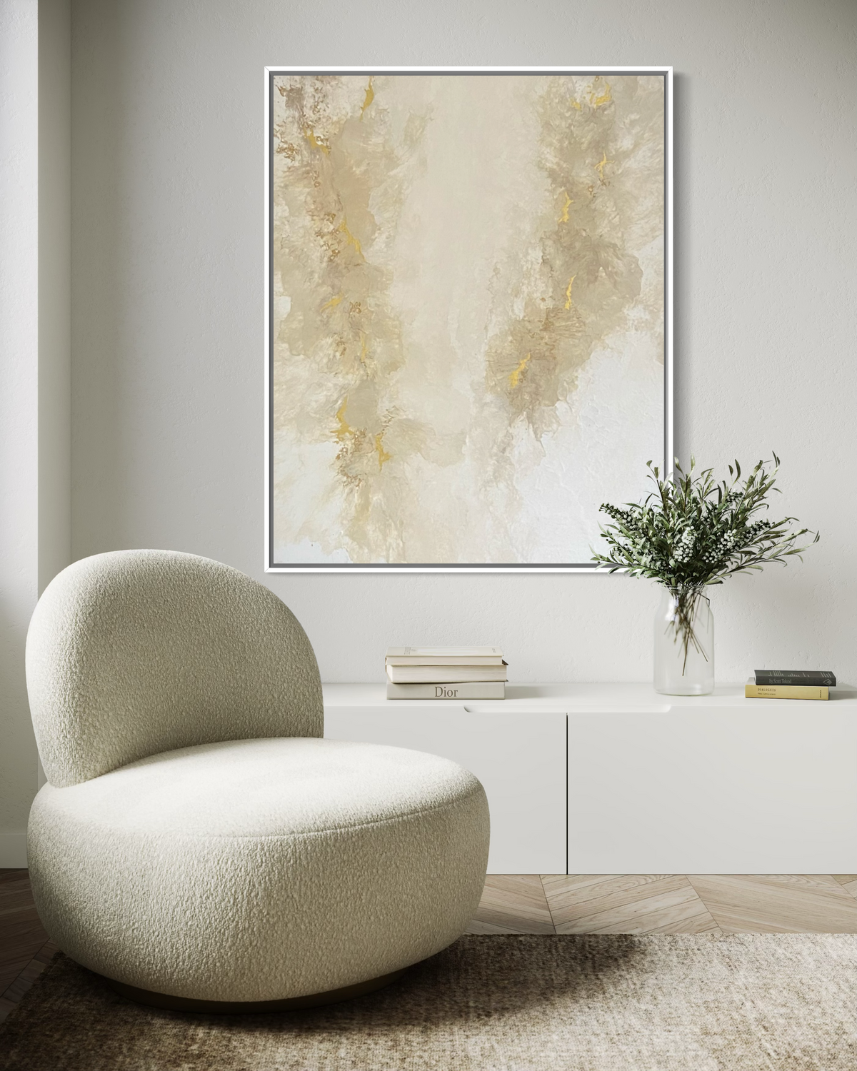 "Whispered Gold" - Original Gemälde | 80x100 cm