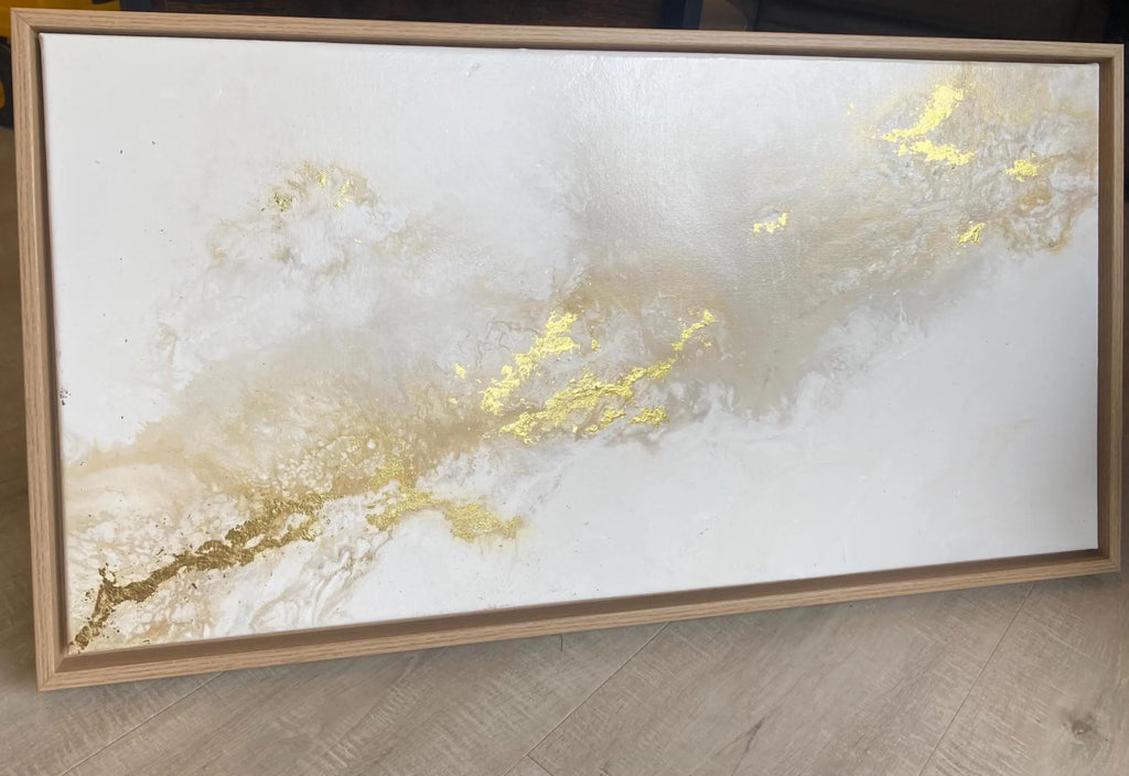 "Silent Light" - Original Gemälde | 40x80 cm