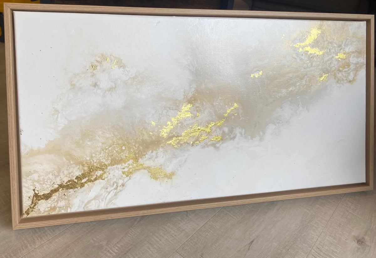 "Silent Light" - Original Gemälde | 40x80 cm