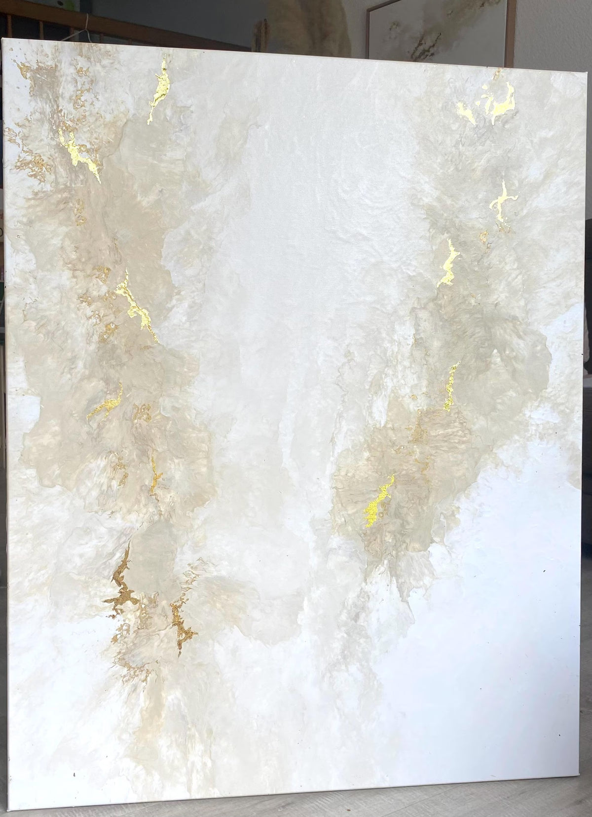 "Whispered Gold" - Original Gemälde | 80x100 cm