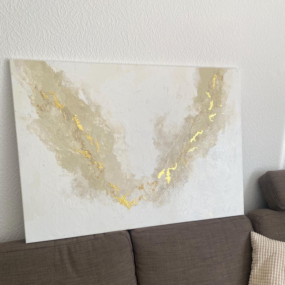 "Ivory Flow" - Original Gemälde | 100x70 cm