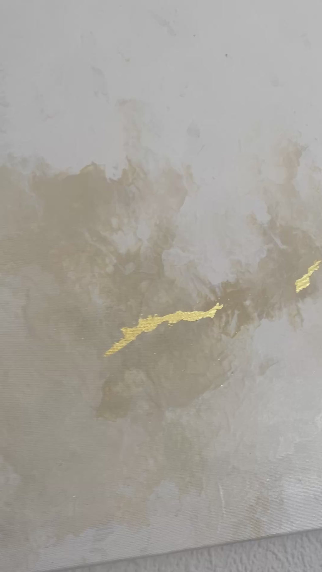 "Golden Stillness" - Original Gemälde | 140x70 cm