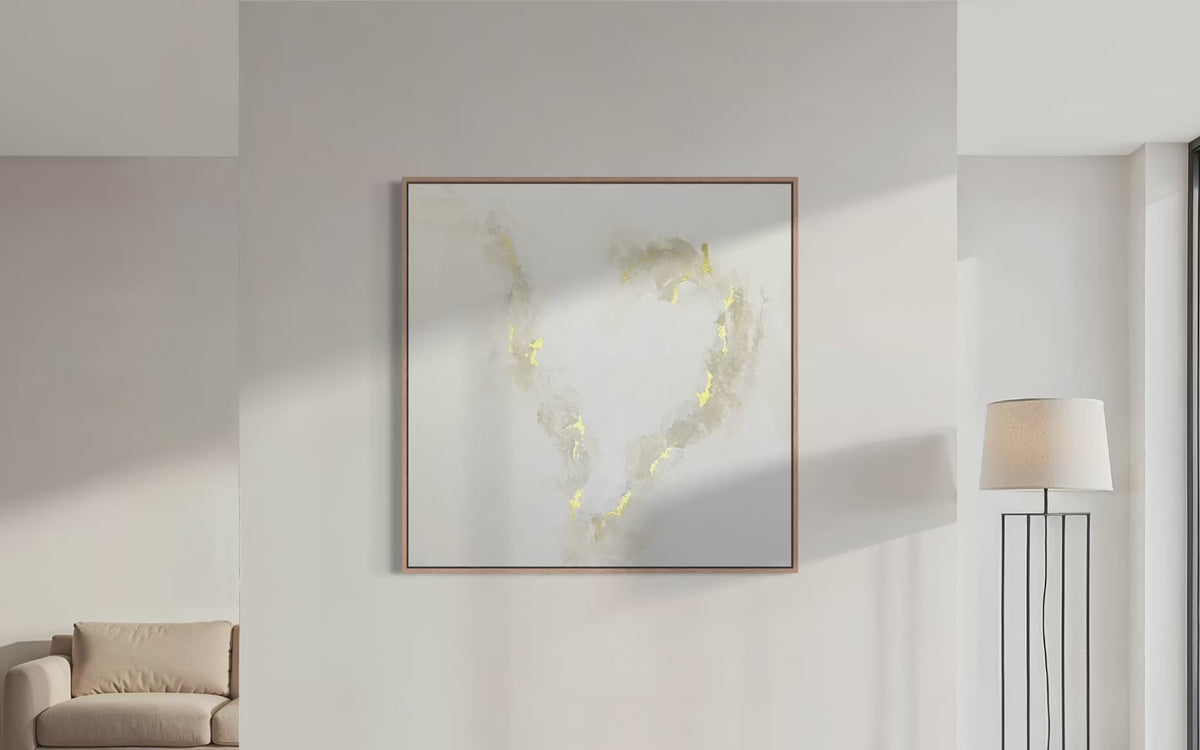 "Quiet Embrace" - Original Gemälde | 100x100 cm